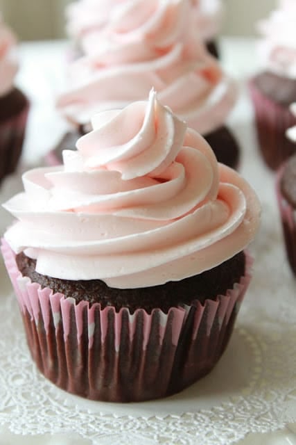This Strawberry Dream Frosting made from butter and marshmallow creme is to die for!