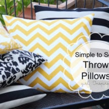 How to Make a Pillow - quick tutorial!