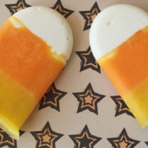 Candy Corn Popsicles - Fun and SUPER HEALTHY for the kids!