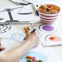 Goldfish Tales Printable Activity Sheets - math, coloring, sorting - free printables for restaurants, home, and more!