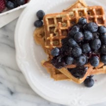 Make these hearty grain-free waffles in your Vitamix and you'll never miss traditional waffles again.