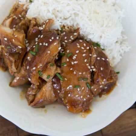This Crockpot Teriyaki Chicken recipe is so simple to make; the sauce is rich and delicious - a great comfort meal for busy weeknights!