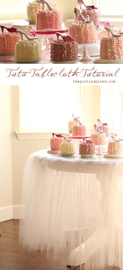 Make this BEAUTIFUL tutu tablecloth!