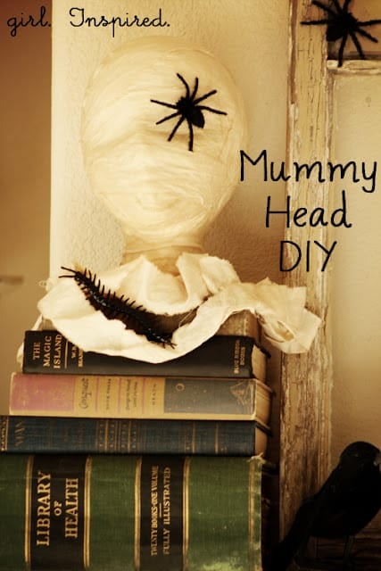 DIY Foam Head Mummy Topiary - Inspiration Made Simple