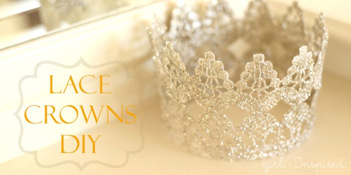 Make princess crowns from Lace!!