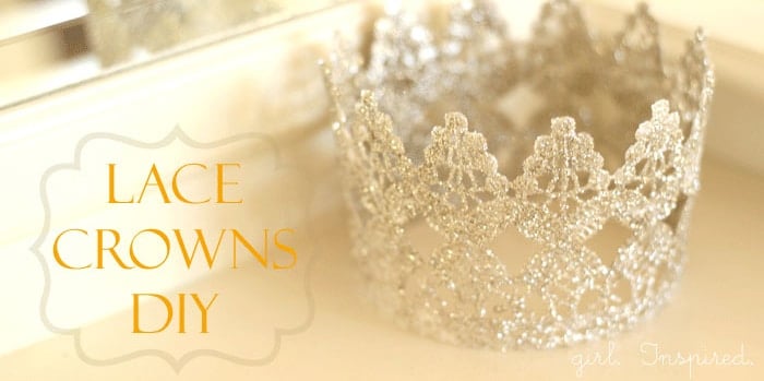 Make princess crowns from Lace!!