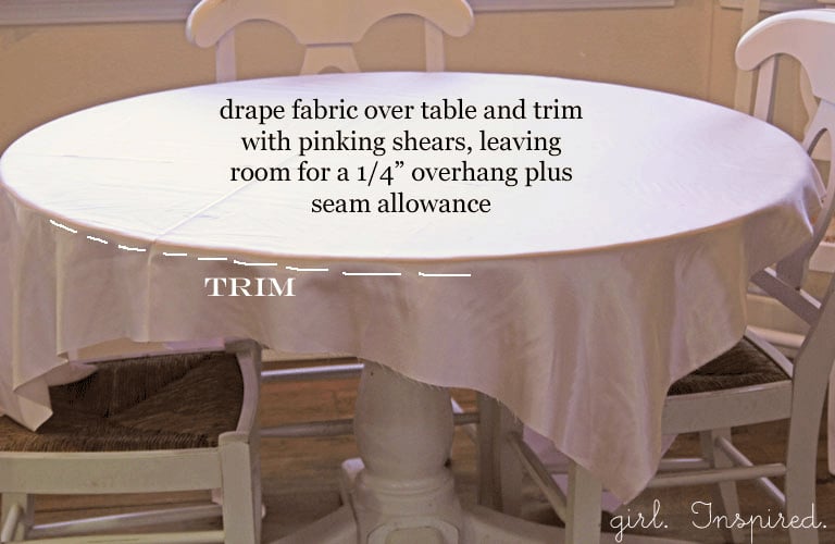 Tutu Tablecloth Tutorial
