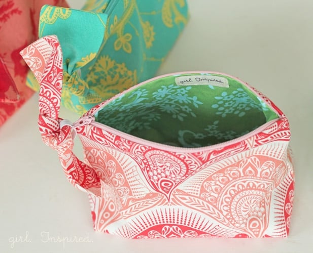 Zippered Fabric Pouches