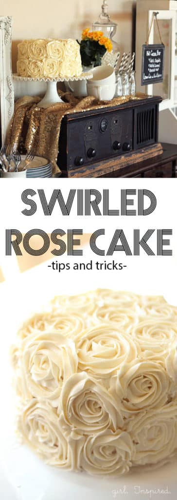 How to Make a Swirled Rose Cake!