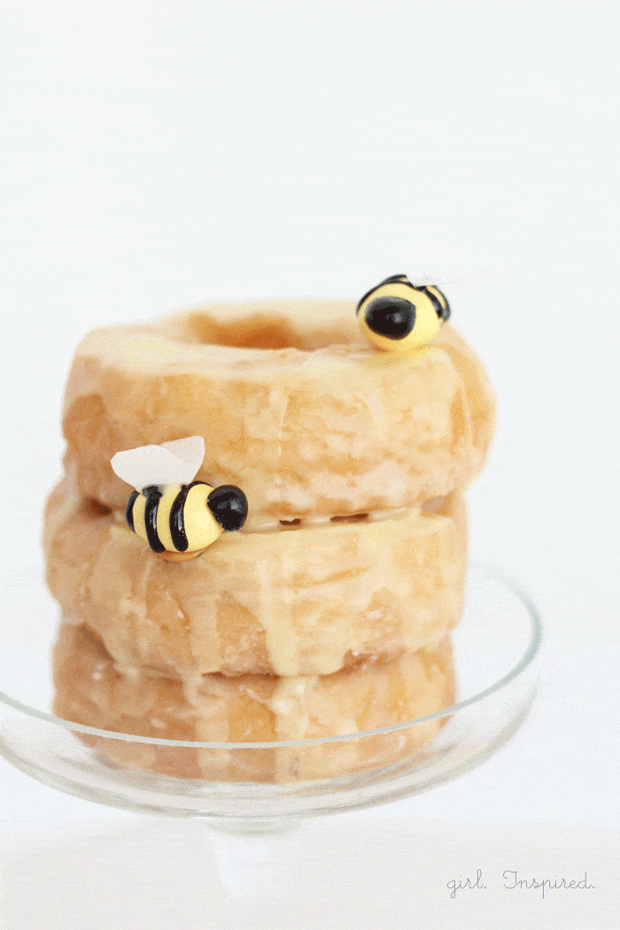 How to Make Edible Bees and a Donut Beehive - so fun!