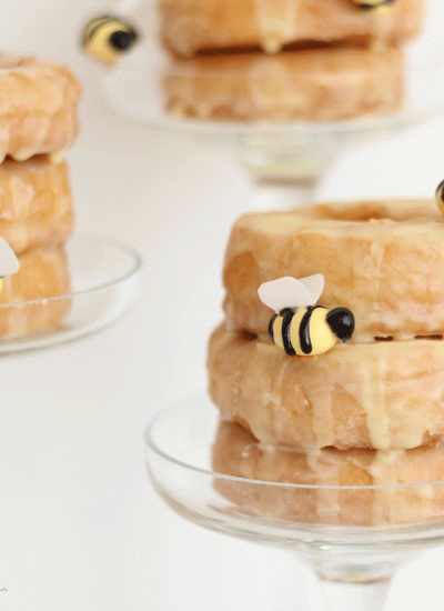 How to Make Edible Bees and a Donut Beehive - so fun!