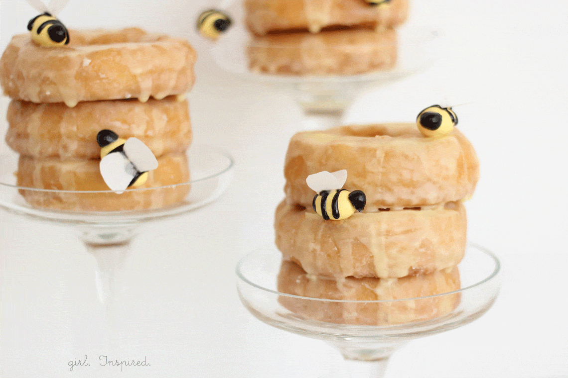 How to Make Edible Bees and a Donut Beehive - so fun!