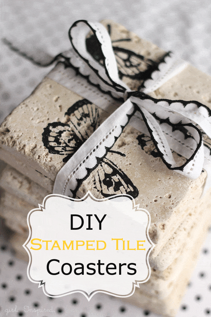 DIY Repurposed Ceramic Tile Coasters - DIY Inspired