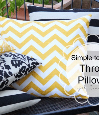 How to Make a Pillow - quick tutorial!