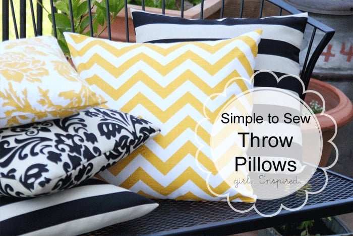 How To Make A Pillow Simple Sewing Girl Inspired