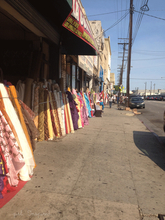 Fabric Shopping in Los Angeles