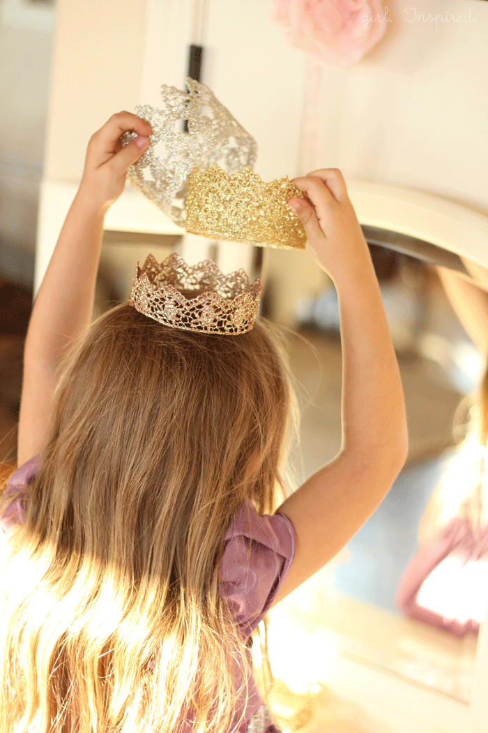 Lace Crown DIY - so cute!!