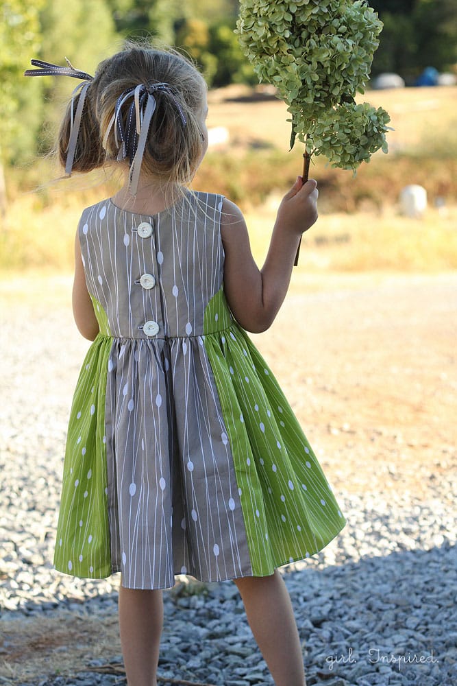 Color Block Dress with Modern Yardage Fabric