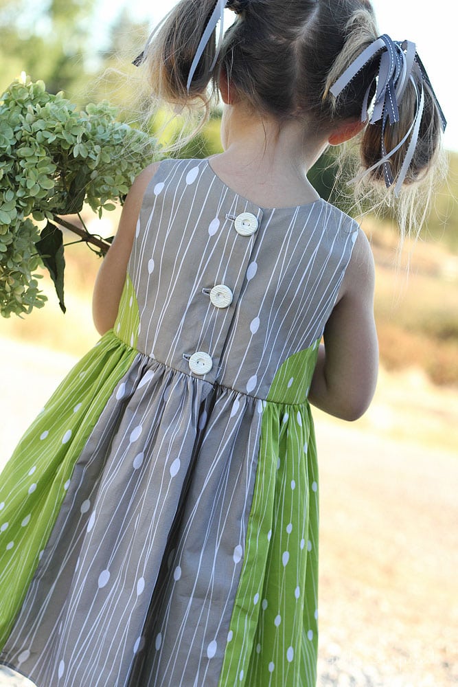 Color Block Dress with Modern Yardage Fabric