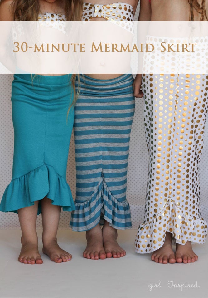 30-minute Mermaid Skirt Tutorial