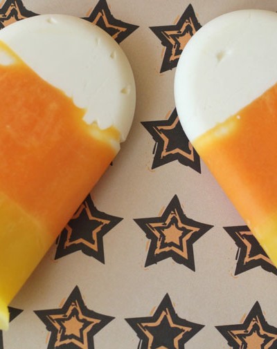 Candy Corn Popsicles - Fun and SUPER HEALTHY for the kids!