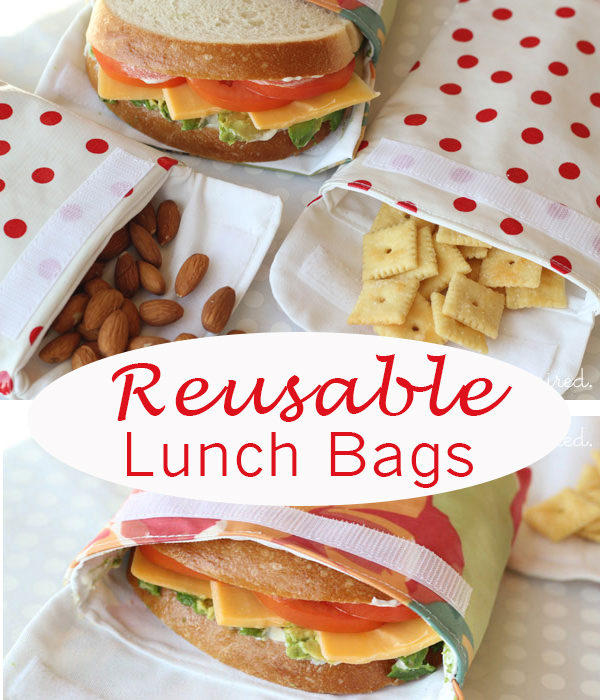 Make snack bags that are washable - great for on the go!