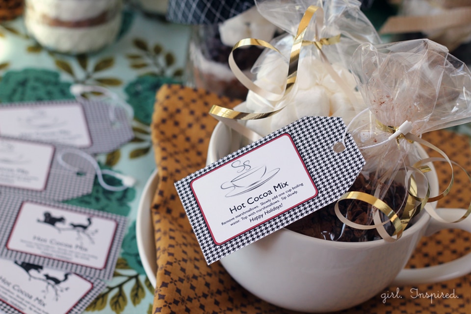 Hot Cocoa Printable Labels - girl. Inspired.