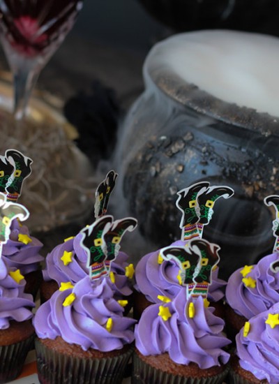 Witch Cupcakes and Bubbly Witch's Brew