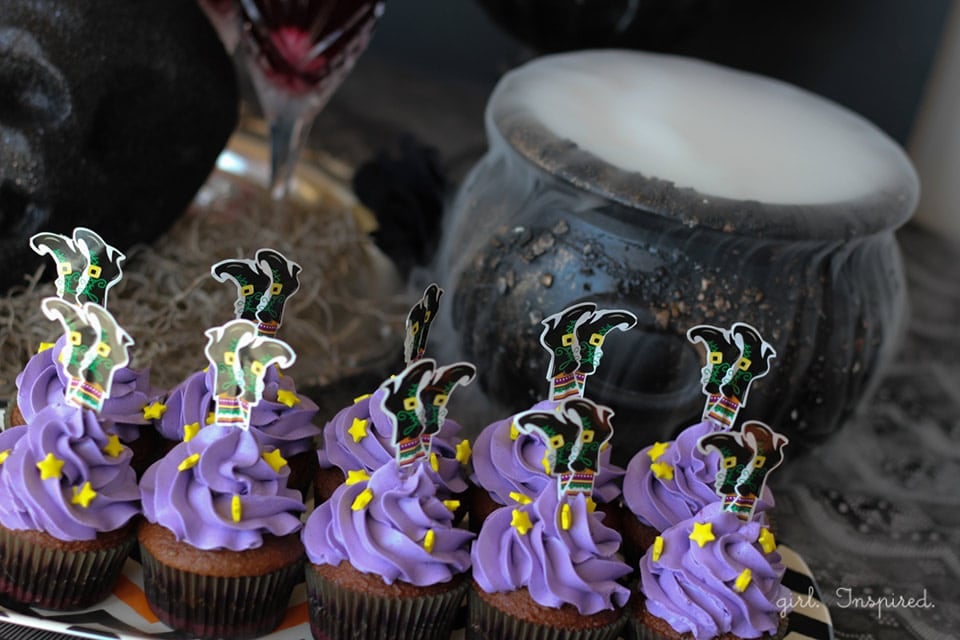 Witch Cupcakes and Bubbly Witch's Brew