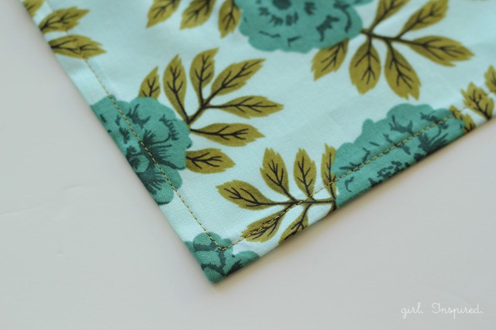 Easy sew dinner napkins