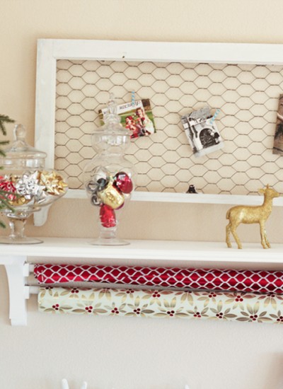 How to build a wrapping paper rack.