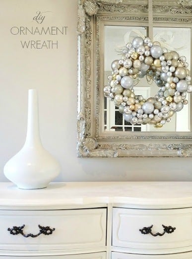 DIY ornament wreath