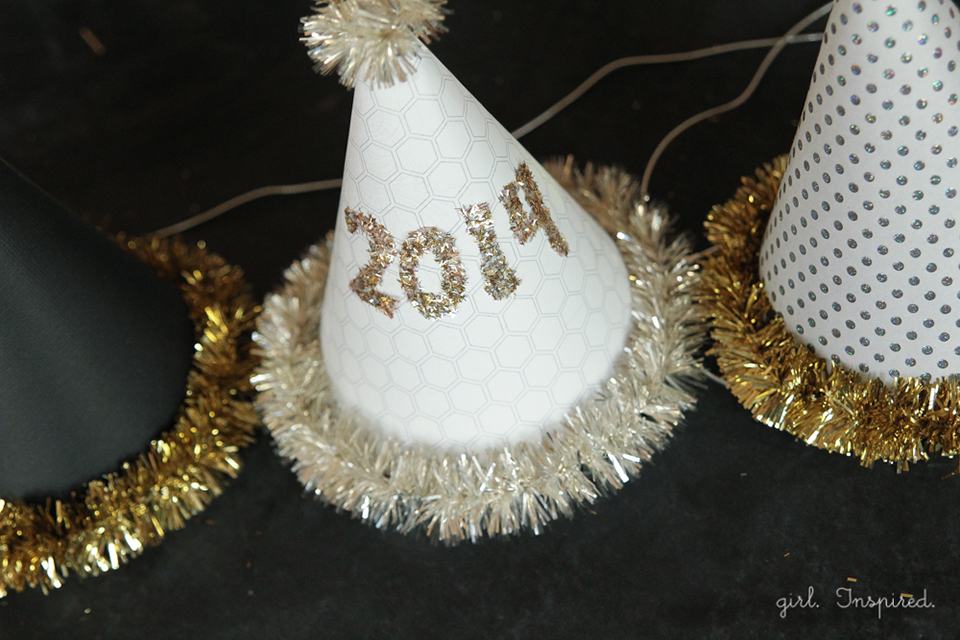 New Year's Eve Hats - free template and easy instructions!