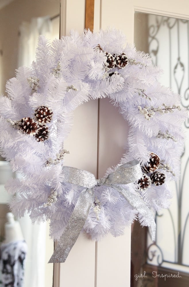 DIY Winter White Wreath Tutorial