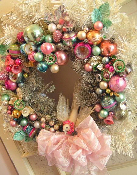 Vintage Ornament Wreath