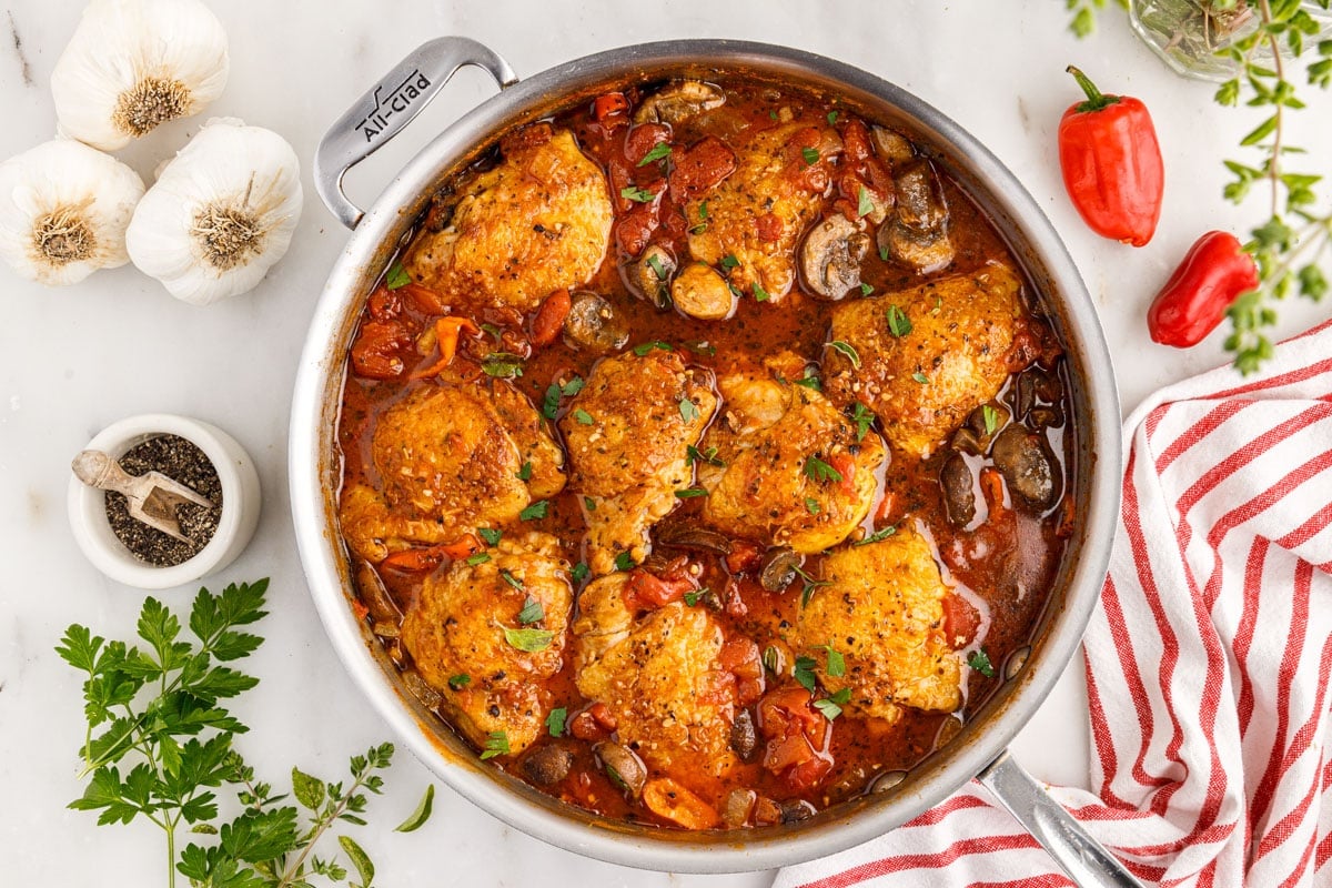 Hearty Chicken Cacciatore - girl. Inspired.