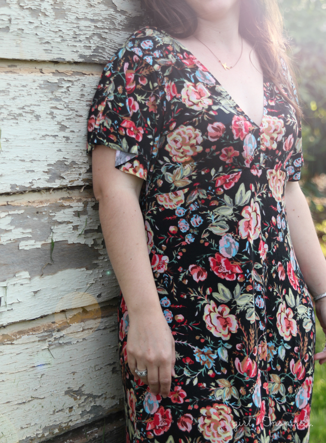 Floral Maxi Dress - learn how to convert top pattern to maxi dress