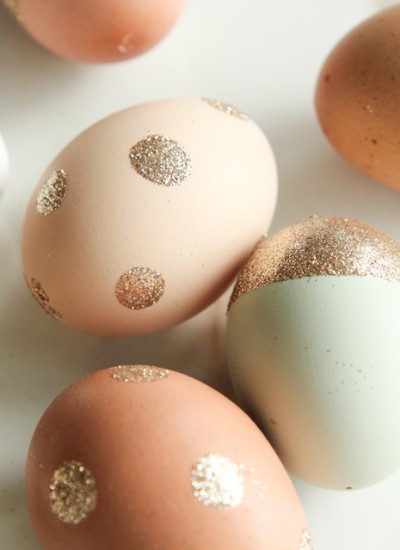 gorgeous Glitter Easter Eggs