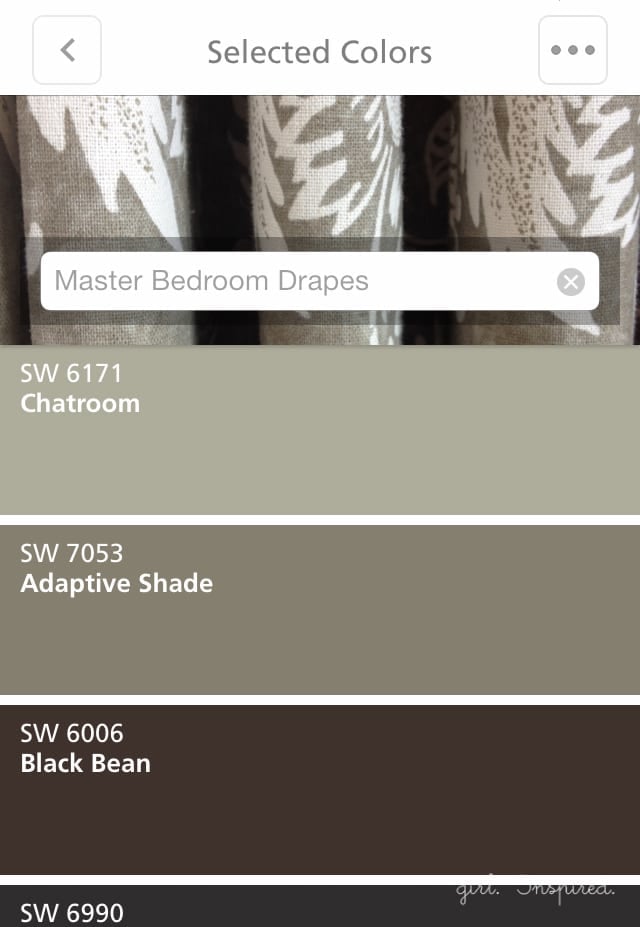 Sherwin-Williams Color Snap app