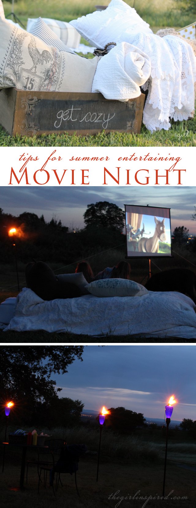 Outdoor Movie Night and seven secrets for summer entertaining