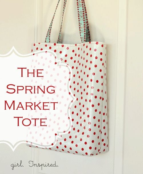 spring market tote