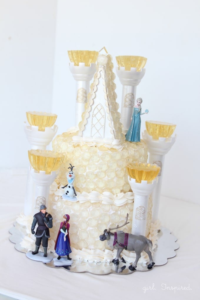 Frozen Birthday Party Cake - Ice Castle