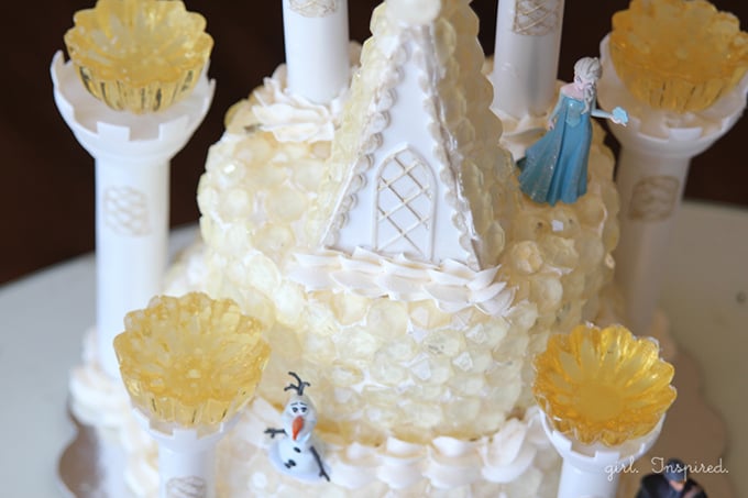 Frozen Birthday Party Cake - Ice Castle