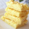 Lemon Cream Cheese Cookie Bars - a chewy cookie base topped with a lemon cream cheese filling