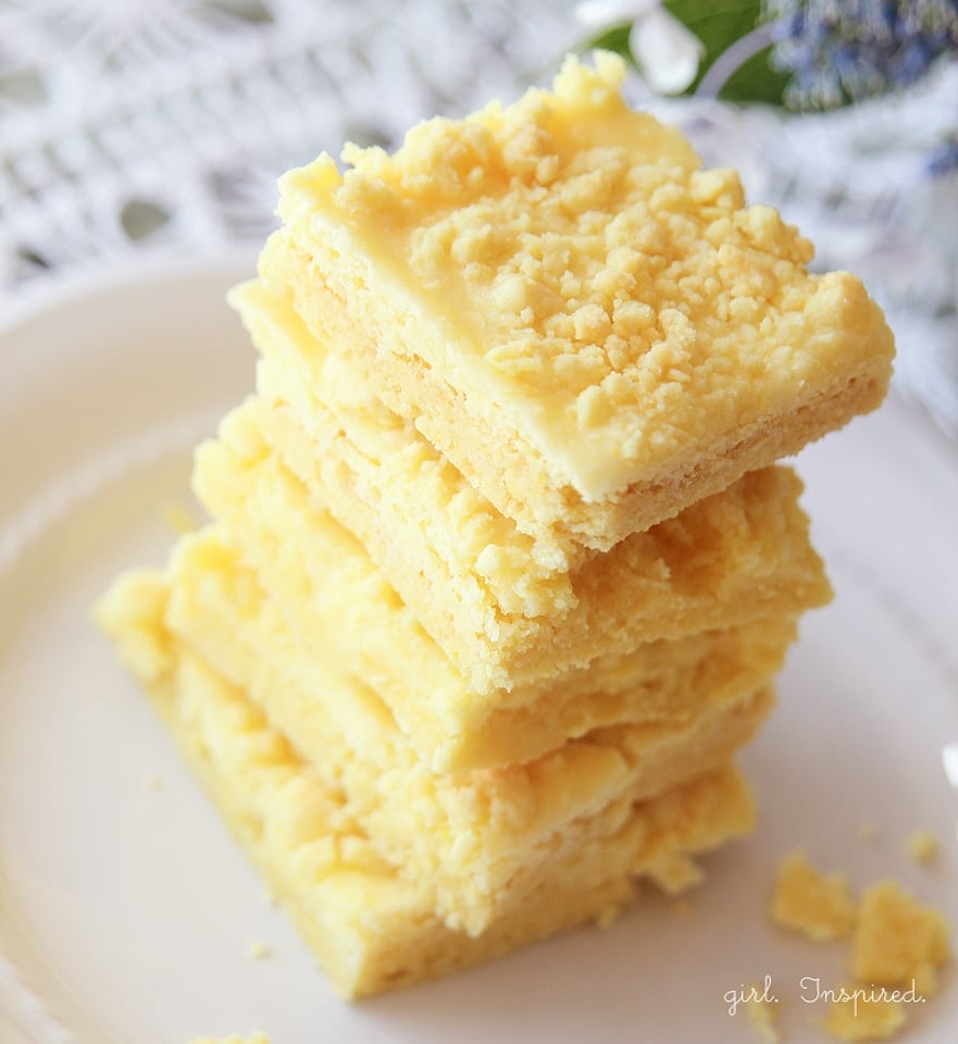 Lemon Cream Cheese Cookie Bars - one of our family's favorite desserts!