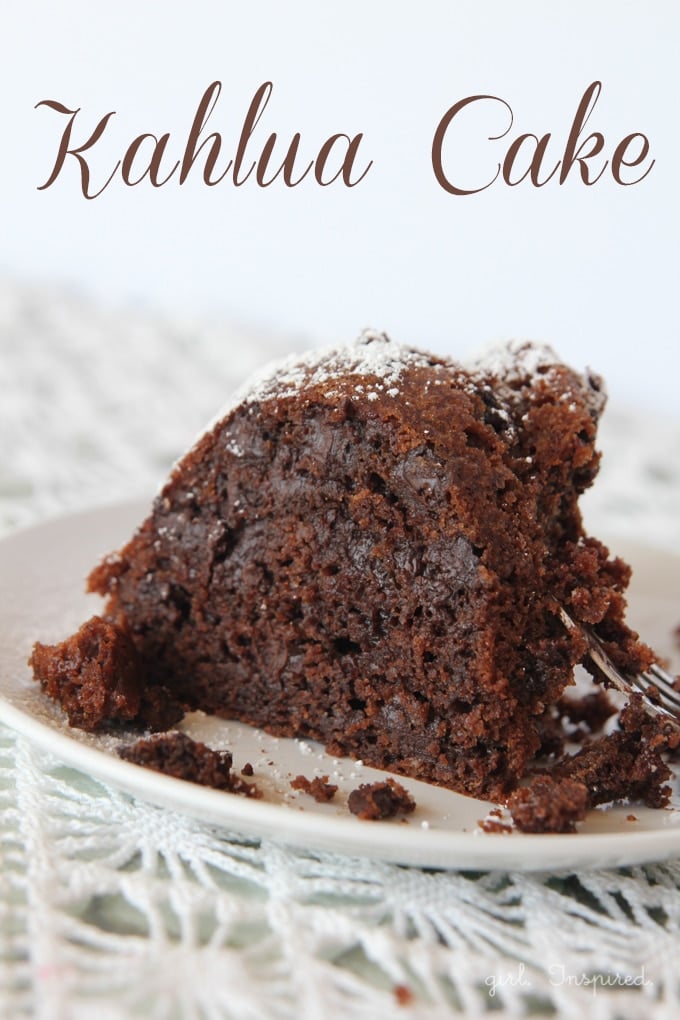 Chocolate Kahlua Cake - the easiest, richest, moistest chocolate cake you'll ever have!