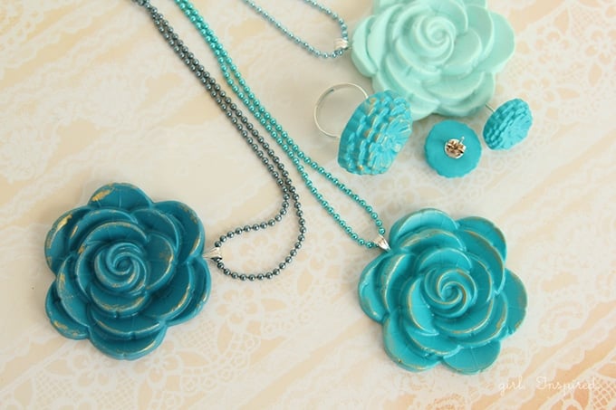 Silicone Bead Jewellery Kit - Teal Rose  Diy beads, Easy diy jewelry, Silicone  beads