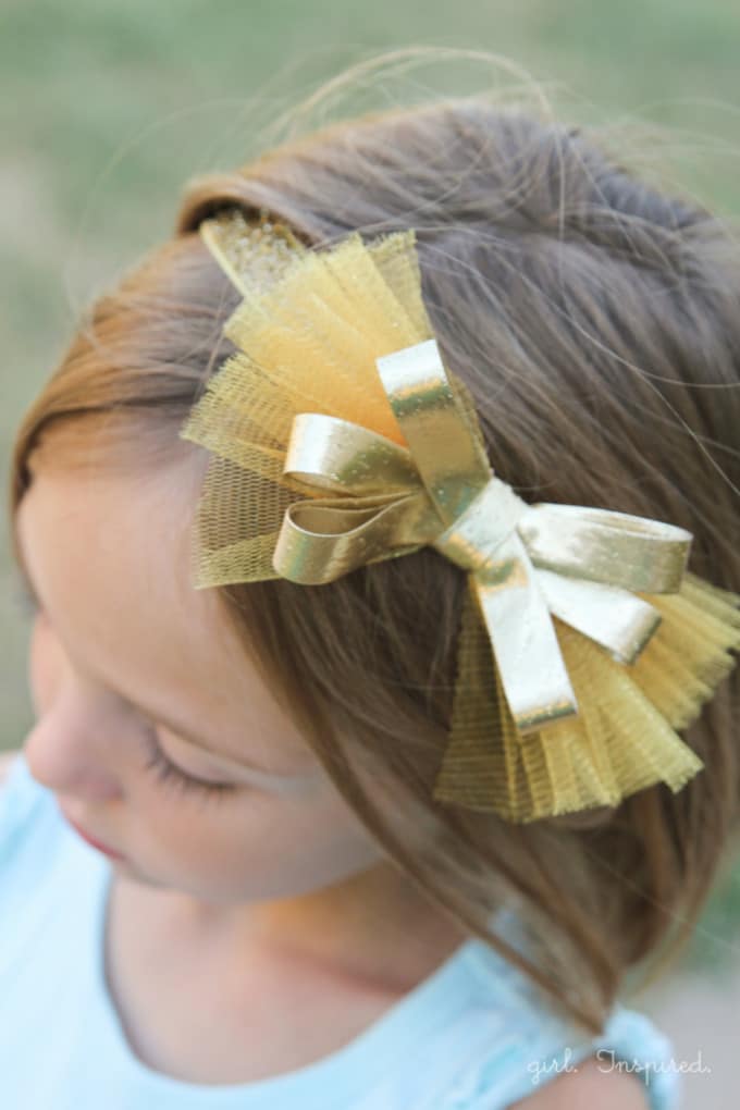 Glitter Bow Headbands - Easy + no Sew