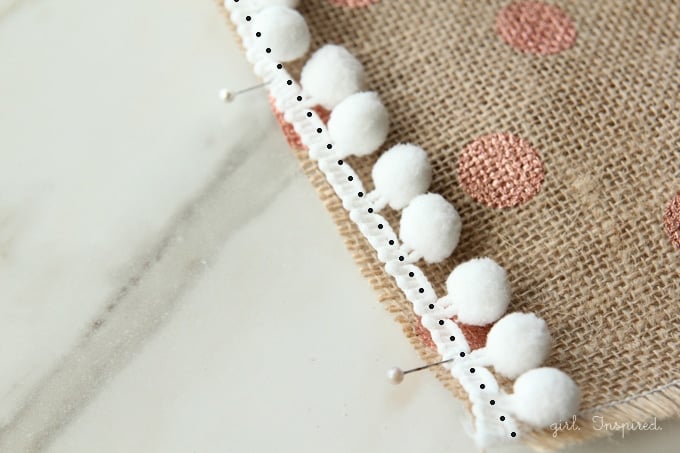 Make this festive Pom Pom Tablecloth in a matter of minutes!