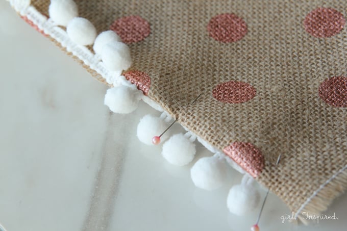 Make this festive Pom Pom Tablecloth in a matter of minutes!